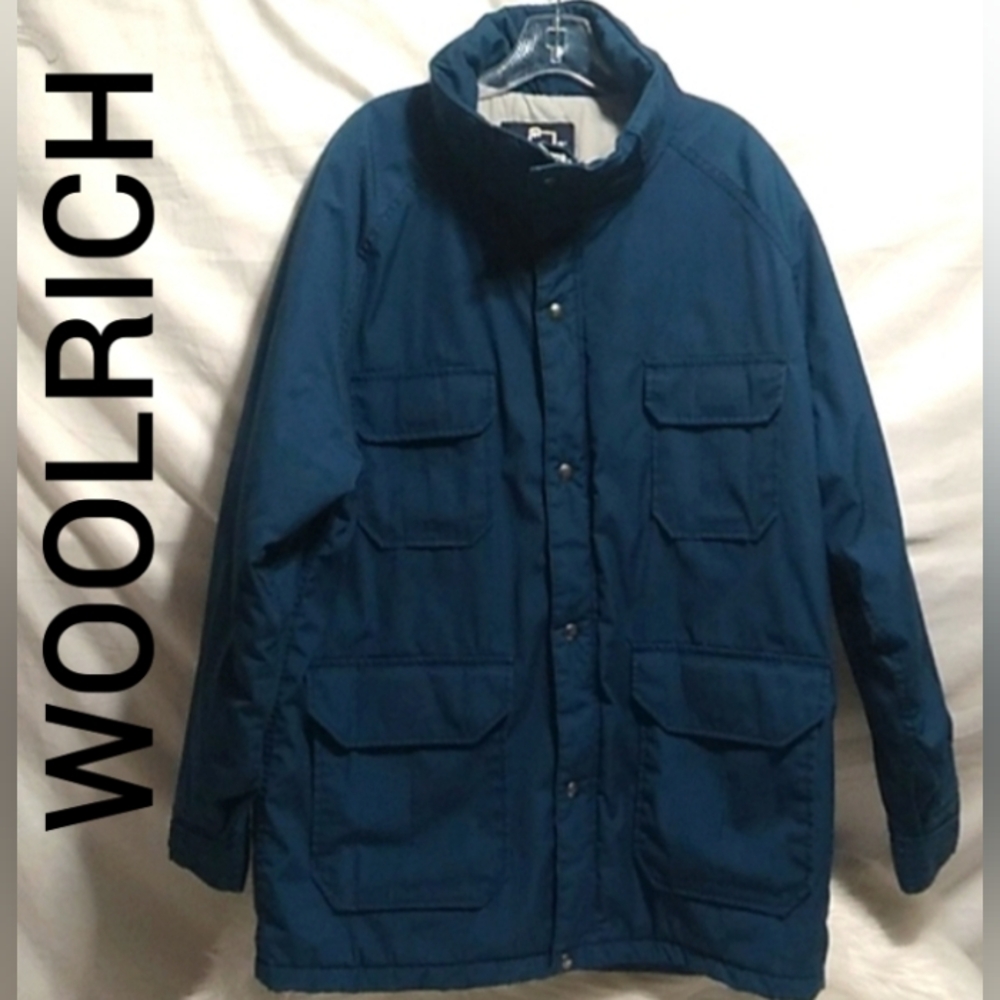 (BX50) SALE! Woolrich Long Warm Vintage 80's Coat USA Made 🇺🇸